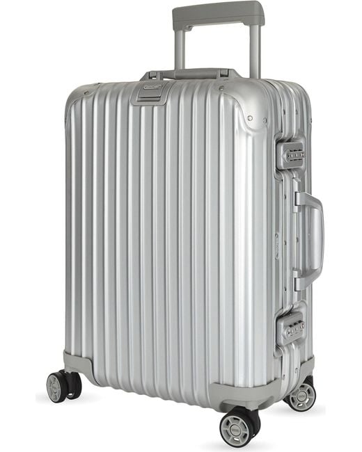 Rimowa Metallic Topas Aluminium Four-wheel Cabin Suitcase 55cm for men