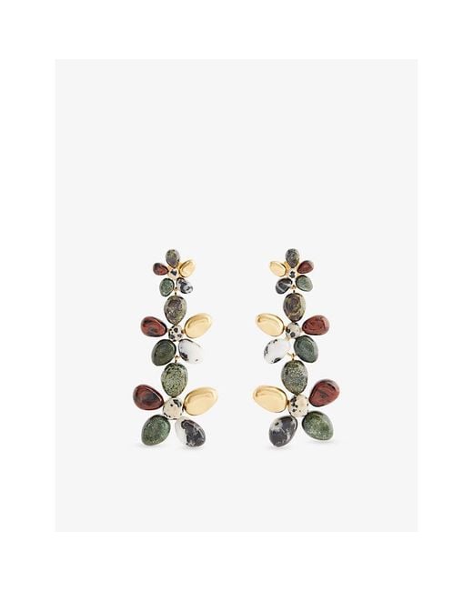 Zimmermann Metallic Norma Large 16Ct-Plated Brass Earrings