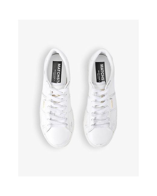 Golden Goose Deluxe Brand White Matchstar 10100 Leather Low-Top Trainers