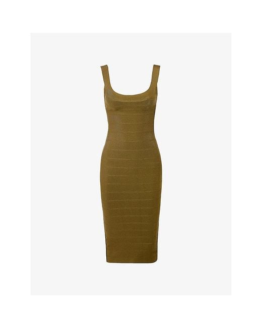 House Of Cb The Sculpt Halter-Neck Bandage Stretch-Woven Midi Dress Xs (A-C Cup) in Green | Lyst UK House Of Cb The Sculpt Halter-Neck Bandage Stretch-Woven Midi Dress Xs (A-C Cup) in Green | Lyst UK