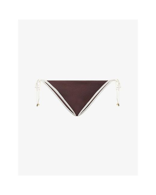 Cheap Monday Purple Le Marais Colour-Block Bikini Bottoms
