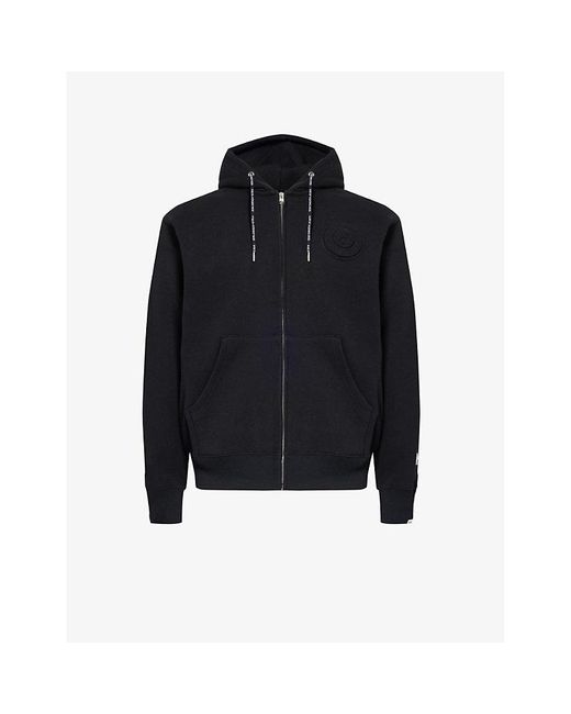 Aape Blue Branded Relaxed-fit Cotton-blend Hoody for men