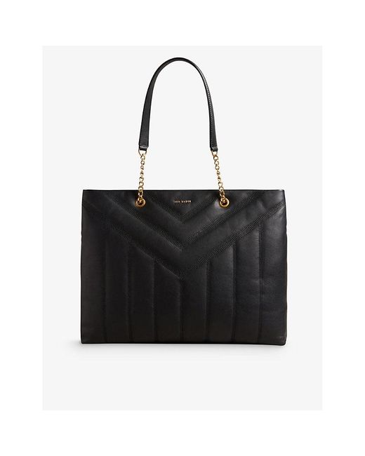 Ted Baker Black Ayalia Leather Tote Bag