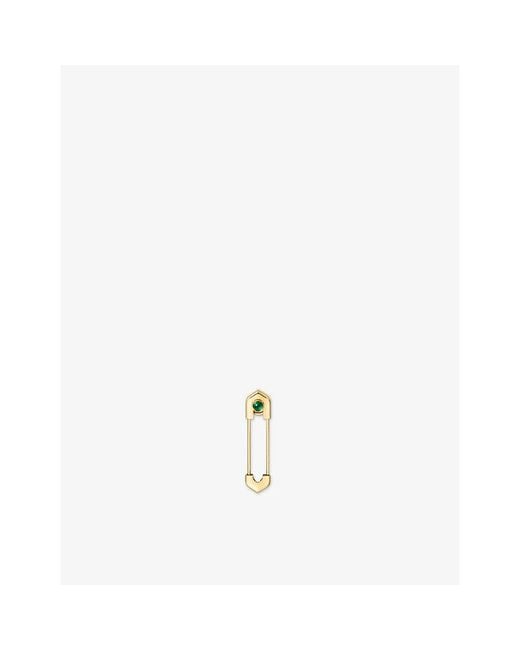 Cartier White C De 18Ct And Aventurine Pin