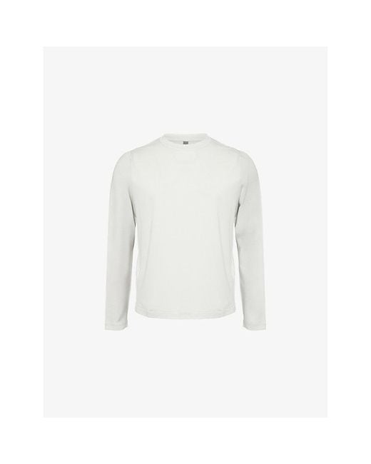 vuori White Tradewind Short-Sleeve Stretch-Mesh Top for men