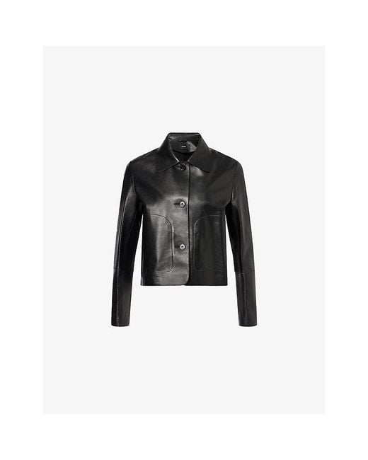 Arma Black Nos Emy Cropped Leather Jacket