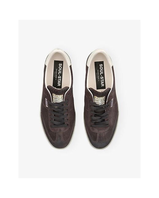 Golden Goose Deluxe Brand Brown Soul Star 60349 Suede Trainers for men