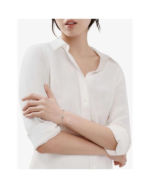 Tiffany & Co White Elsa Peretti&Reg; Open Heart Bracelet