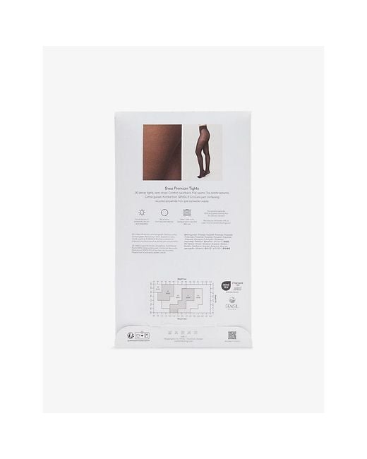 Swedish Stockings White Svea Premium 30 Denier Tights