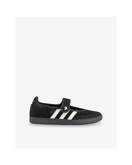 Adidas Black Samba Jane Leather Trainers