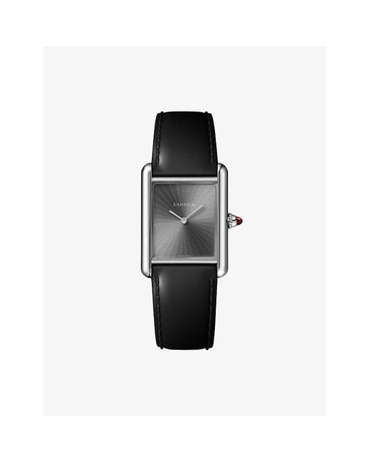Cartier Gray Tank Louis Medium Watch 33.7 X 25.5Mm