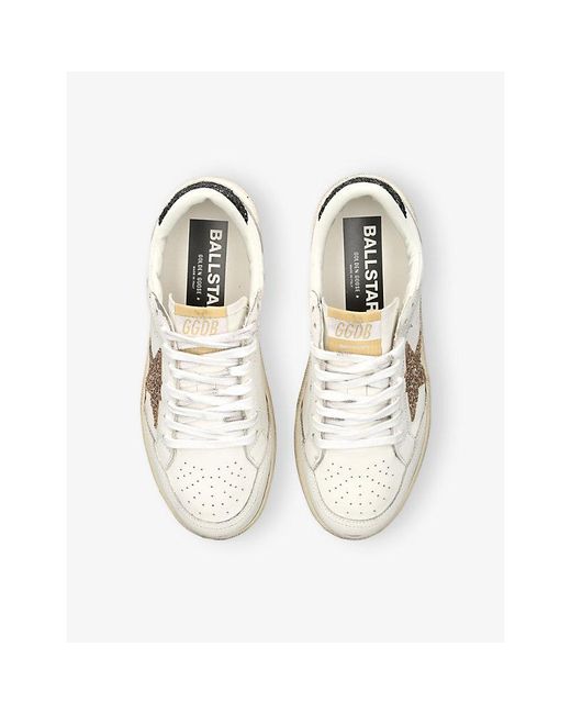 Golden Goose Deluxe Brand White Ball Star 10471 Leather Low-Top Trainers