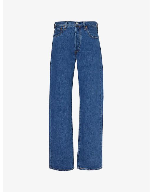 Levi's Blue 501 Original Slim-fit Straight-leg Jeans for men
