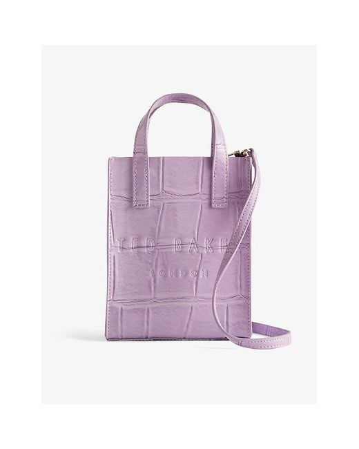 Ted Baker Purple Gatocon Faux-leather Cross-body Bag