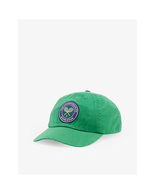 Polo Ralph Lauren Green X Wimbledon Brand-patch Curved-peak Cotton Cap for men