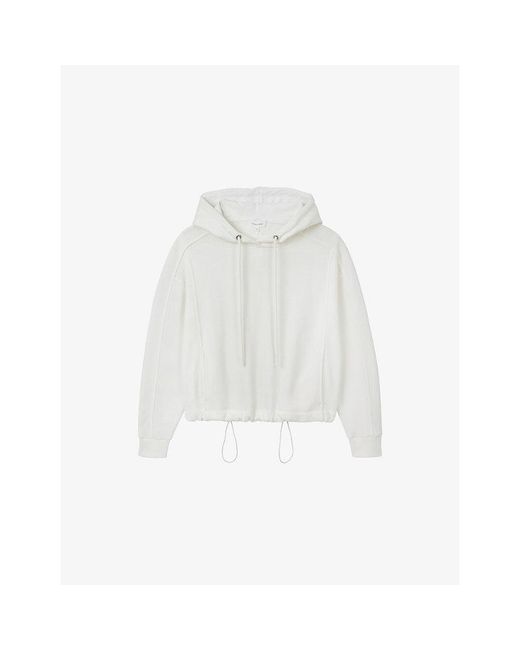 The White Company White Ultimate Seam-Detail Cotton-Blend Hoody