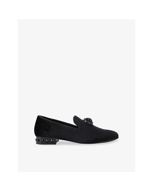 Kurt Geiger Black Ace Chelsea Faux-Leather Loafers for men