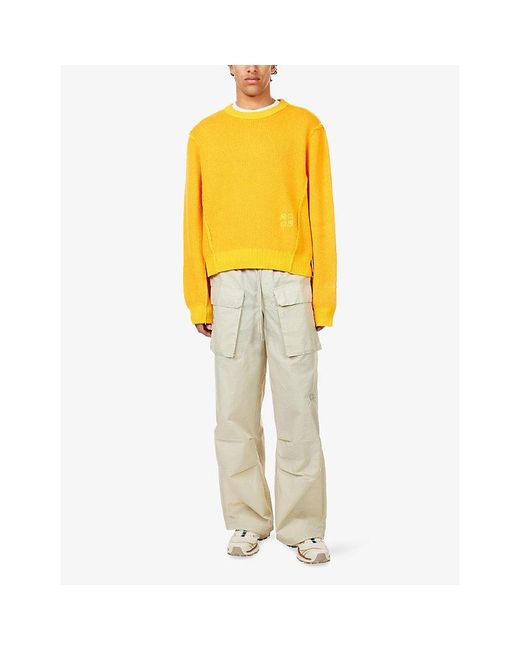 Reese Cooper Yellow Sequoia Knitted Jumper for men