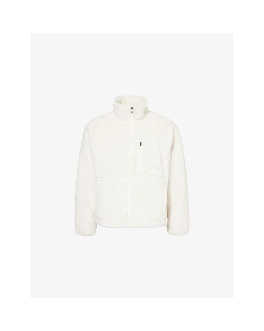 The North Face White Extreme Pile Zip-Front Fleece Jacket for men