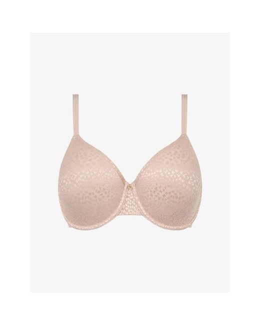 Chantelle Pink Magique Covering Moulded Underwired Bra