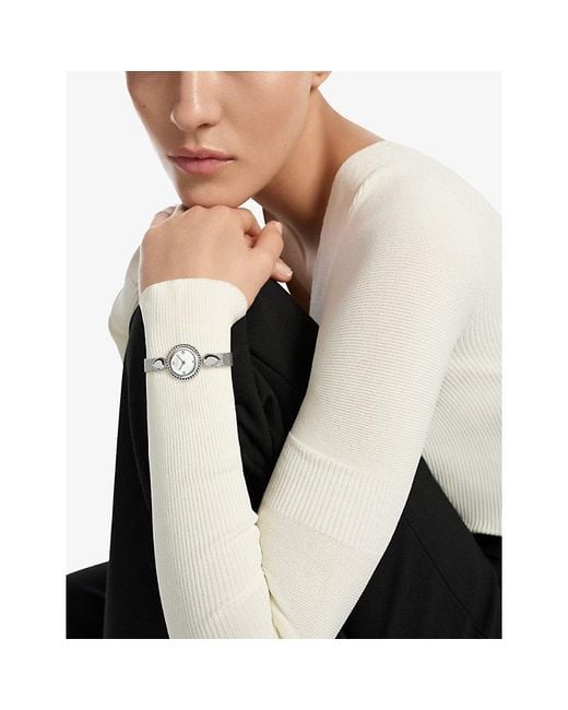 Boucheron Metallic Serpent Bohème Stainless- 0.04Ct Diamond And Mother-Of-Pearl Watch