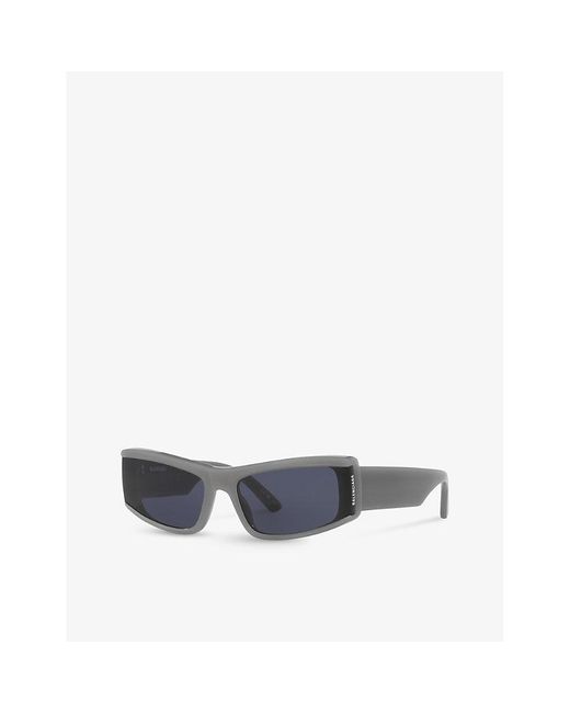 Balenciaga Blue 6e000315 Bb0301s Cat-eye Frame Acetate Sunglasses
