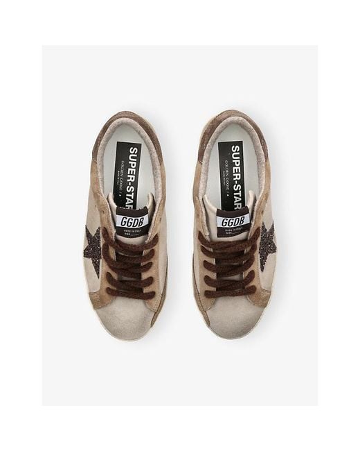 Golden Goose Deluxe Brand Natural Superstar 15400 Suede Trainers