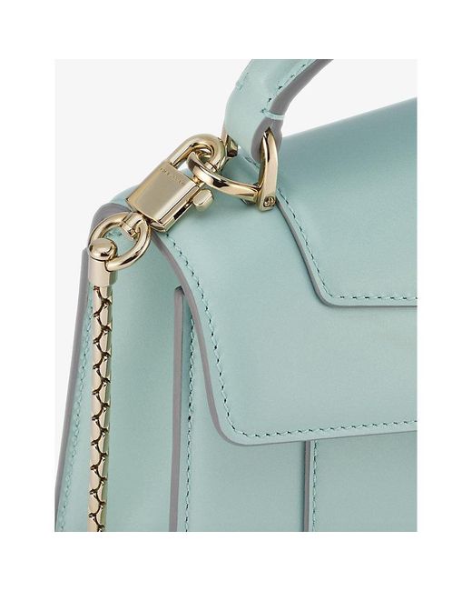 BVLGARI Blue Serpenti Forever Leather Top-handle Bag