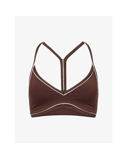 WE Are Tala Brown Dayflex Contrast Sweetheart Sports Bra
