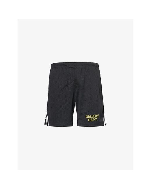 GALLERY DEPT. Black Venice Court Relaxed-Fit Straight-Leg Woven Shorts for men