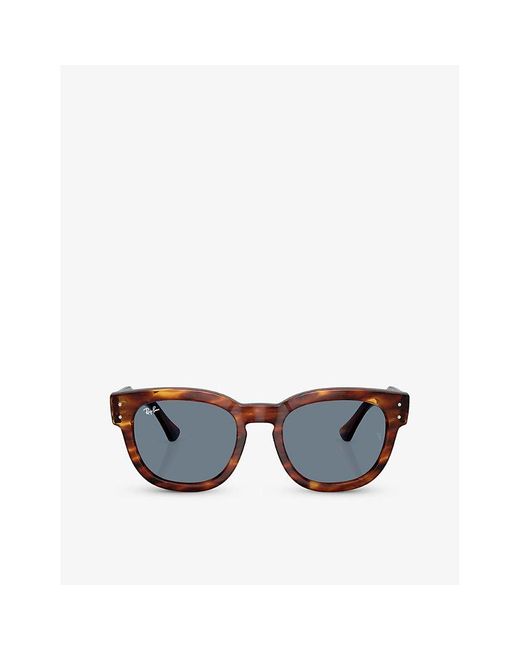 Ray-Ban Blue Rb0298s Mega Hawkeye Square-frame Crystal Sunglasses for men