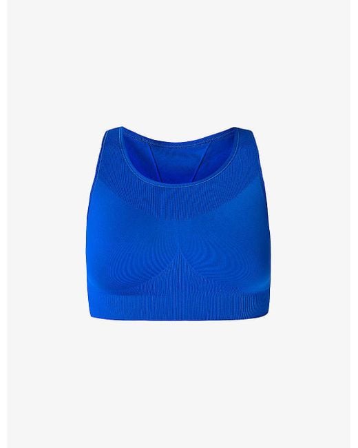 Sweaty Betty Stamina Soft-cup Stretch-woven Sports Bra in Blue