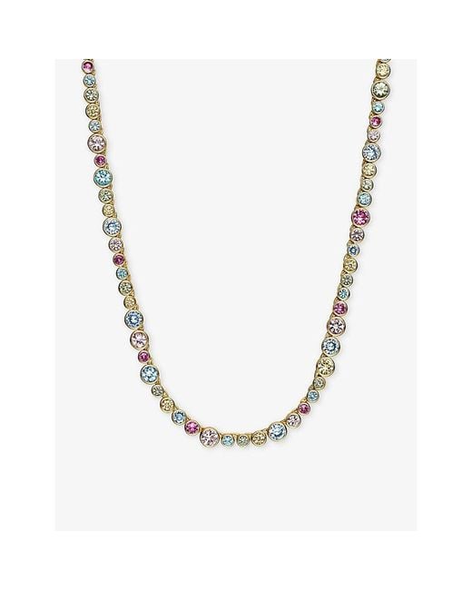 Sif Jakobs Metallic Sardinien Altro 18Ct-Plated Sterling And Cubic Zirconia Necklace