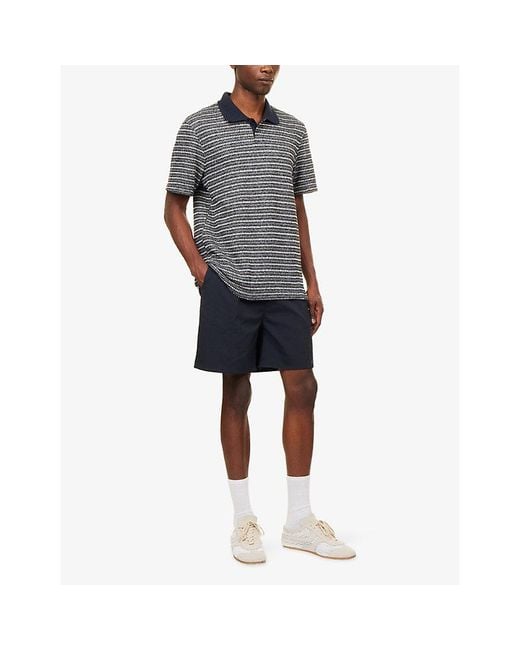 Les Deux Blue Signature Tech Woven Shorts for men