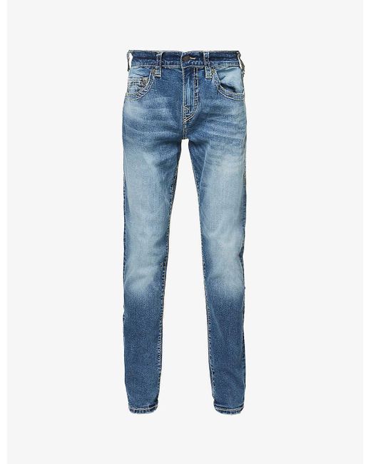 True Religion Rocco Contrast-stitch Relaxed-fit Skinny Cotton-blend ...