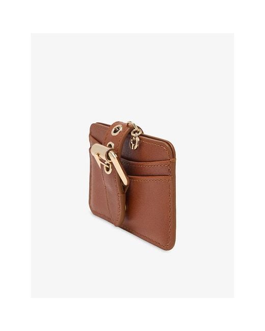 Maje Brown Miss M Leather Card Holder