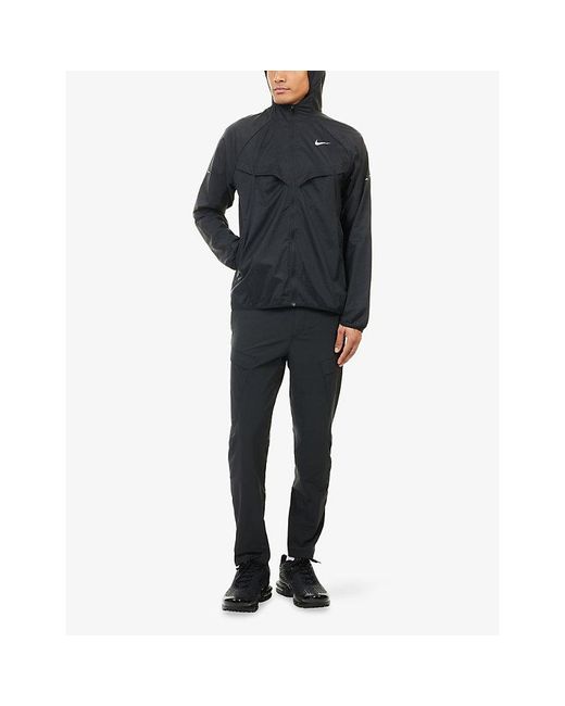 Nike Blue Stride Hooded Shell Jacket for men