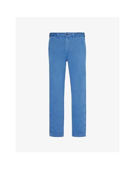 Polo Ralph Lauren Blue Slim-fit Straight-leg Stretch-cotton Trousers for men