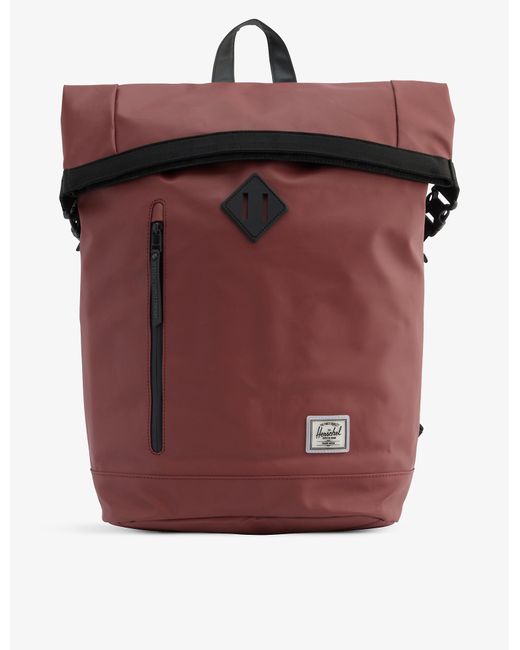 Herschel Supply Co. Roll Top Recycledpolyester Backpack in Red Lyst