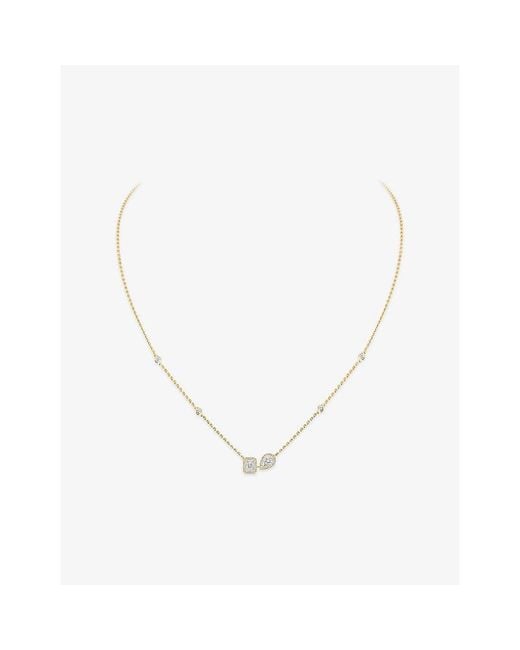 Messika Metallic My Twin 18Ct And 0.30Ct Diamond Necklace