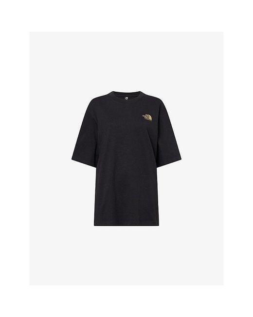 The North Face Black Plant & Flora Oversized-Fit Cotton-Jersey T-Shirt