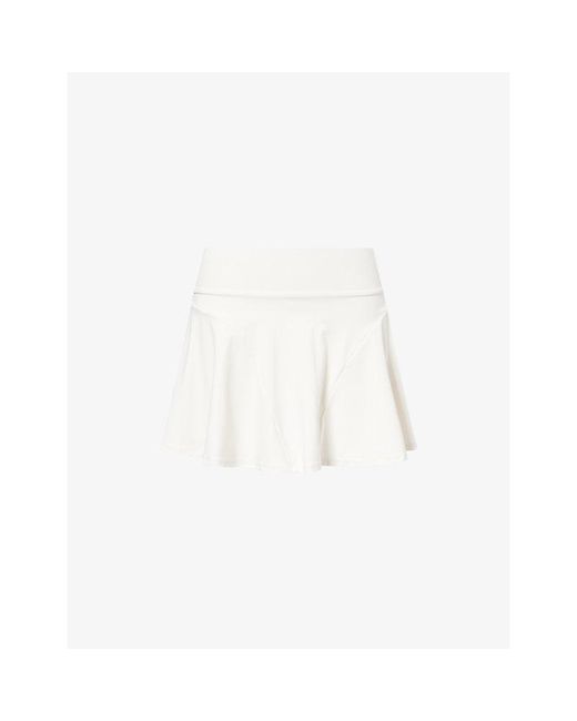 WE Are Tala White Dayflex Floaty Stretch-Woven Skort