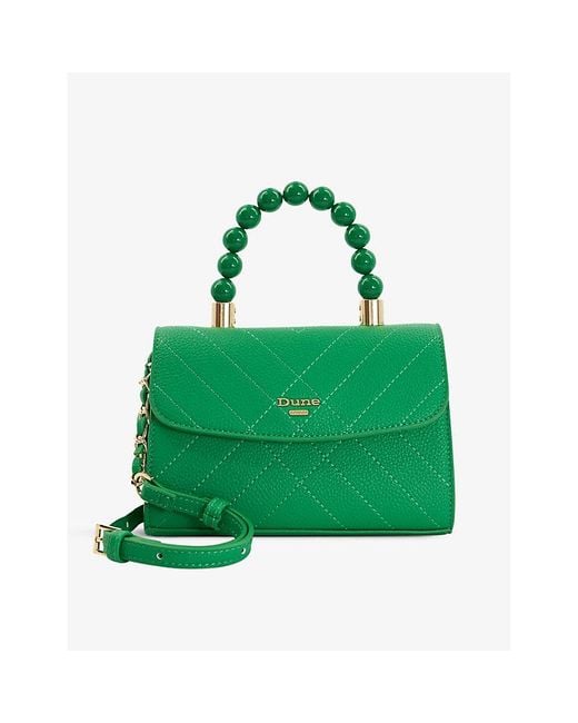 Dune Beadedhandle Mini Fauxleather Shoulder Bag in Green Lyst
