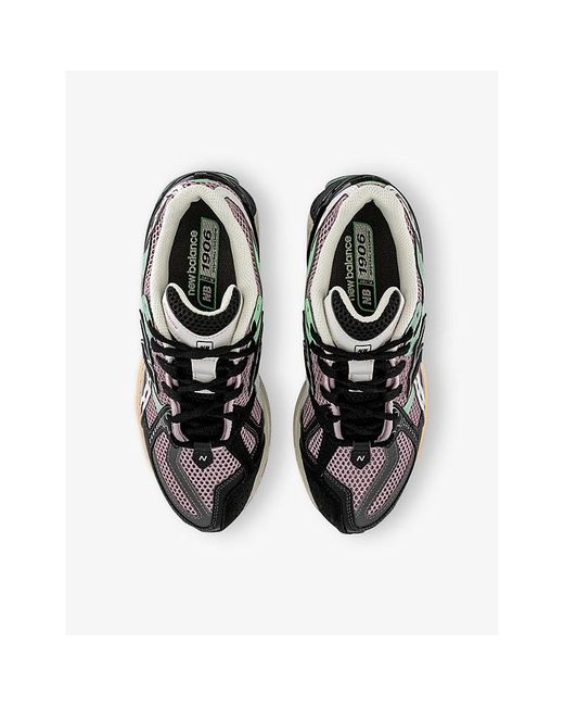 New Balance Black 1906 Mesh Low-Top Trainers