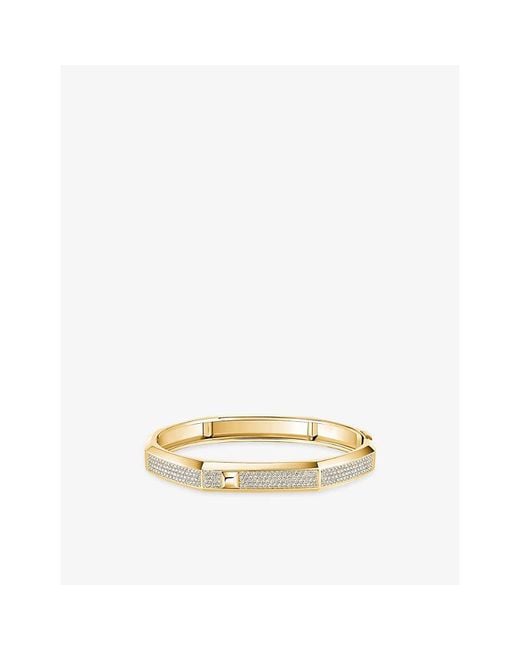 Messika Metallic Moderniste Medium Pavé 18Ct And 1.25Ct Diamond Bracelet