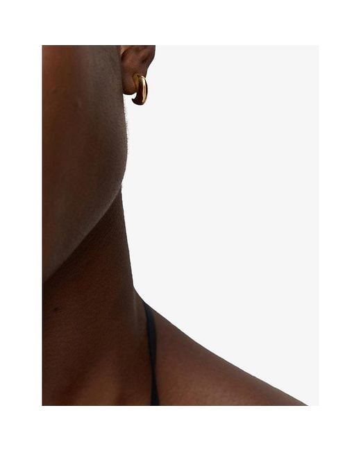 Monica Vinader Metallic Odyssey 18Ct Vermeil Huggie Earrings