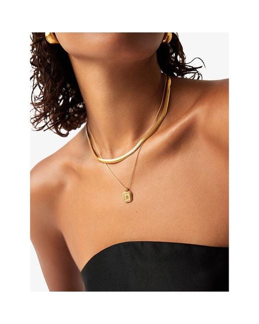 Missoma Metallic November Birthstone 18Ct Vermeil Plated Sterling Pendant Necklace