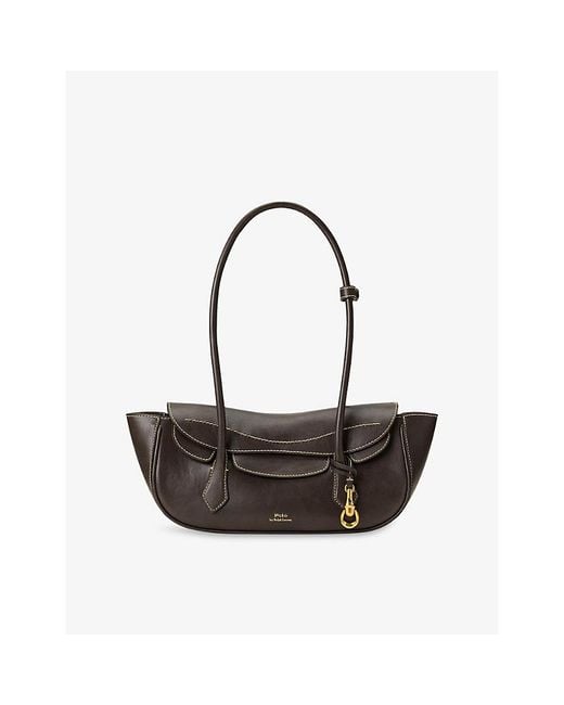 Polo Ralph Lauren Black Blaze Small Leather Shoulder Bag