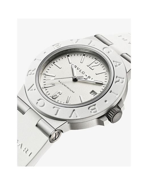 BVLGARI Metallic Aluminium Automatic Watch 40Mm