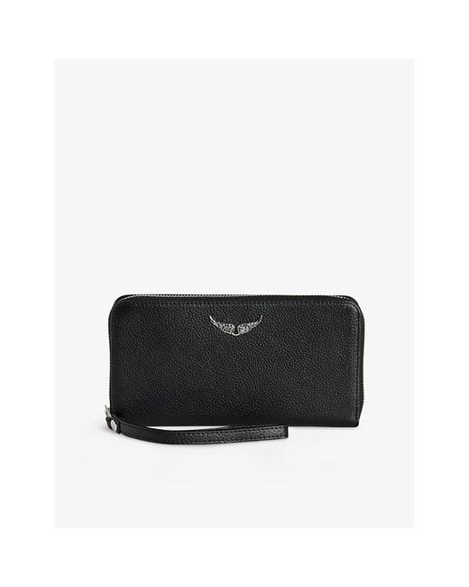 Zadig & Voltaire Black Compagnon Leather Wallet
